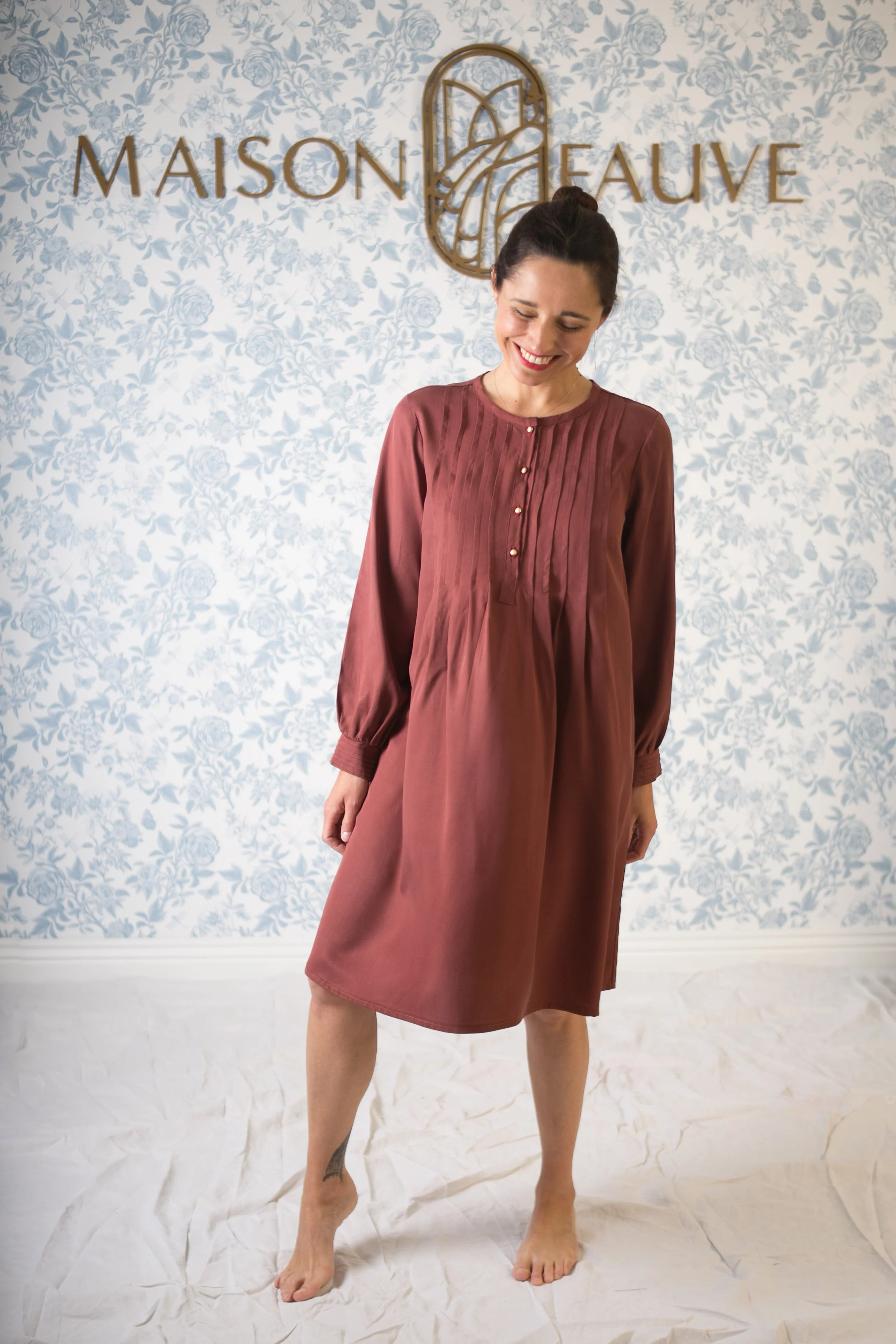 Patron couture robe chemise Atlas / PDF (A4, A3, A0, US Letter) - Cadres, Calques par Taille, Vidéoprojection - Image 5