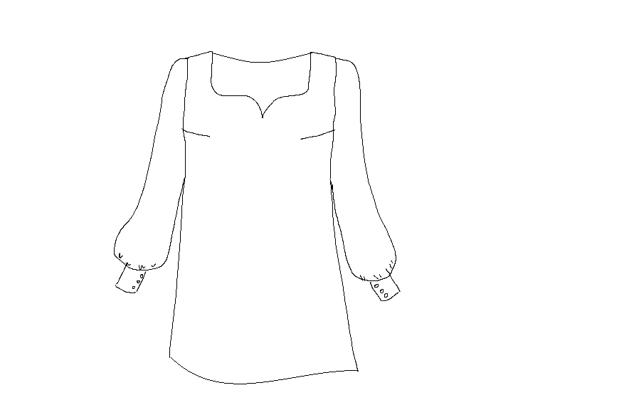 Patron couture robe Craie / PDF (A4, A3, A0, US Letter) - Cadres, Calques par Taille, Vidéoprojection - Image 2